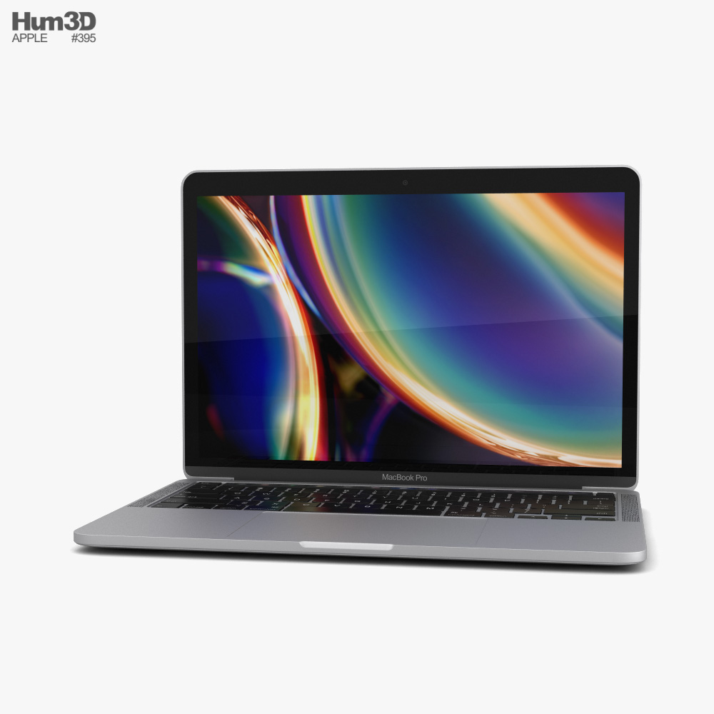 Apple MacBook Pro 13 inch (2020) Silver Modelo 3D