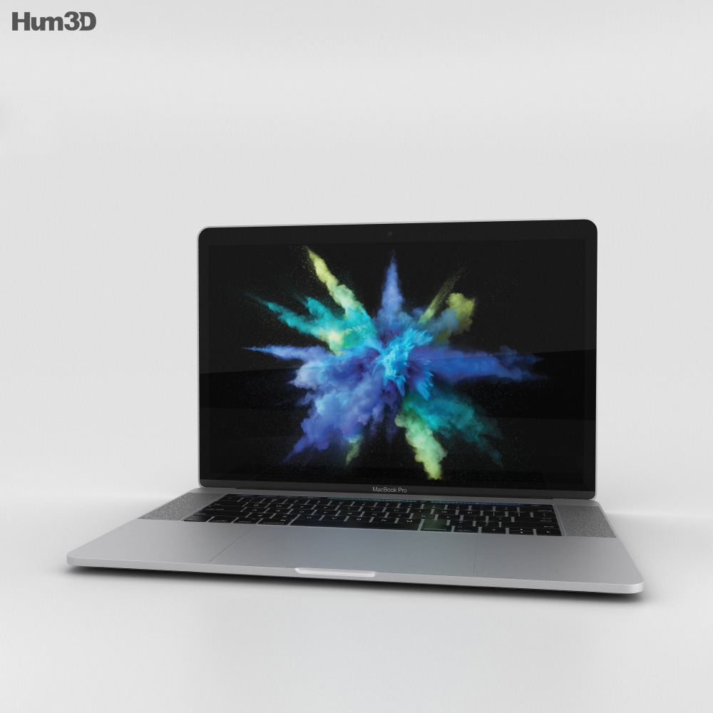 Apple MacBook Pro 15 inch (2016) Silver Modelo 3d