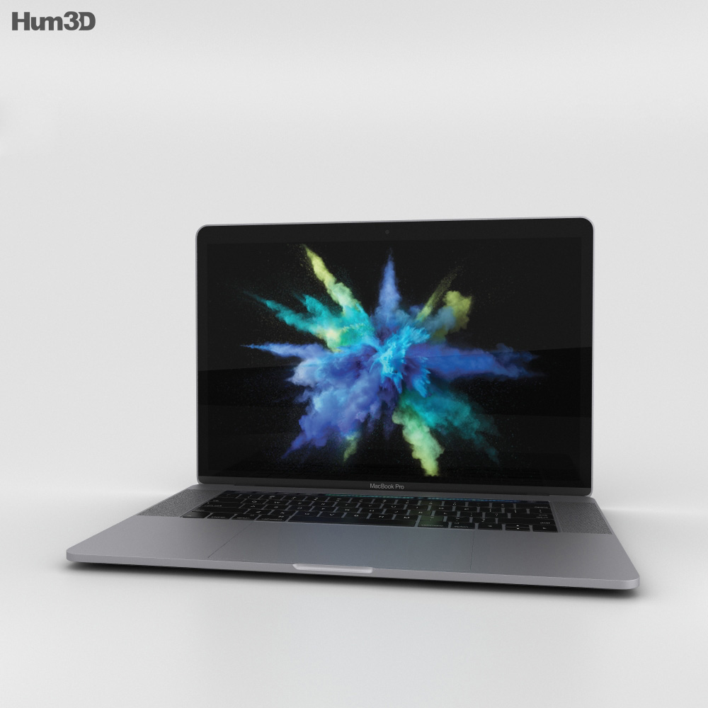 Apple MacBook Pro 15 inch (2016) Space Gray 3Dモデル