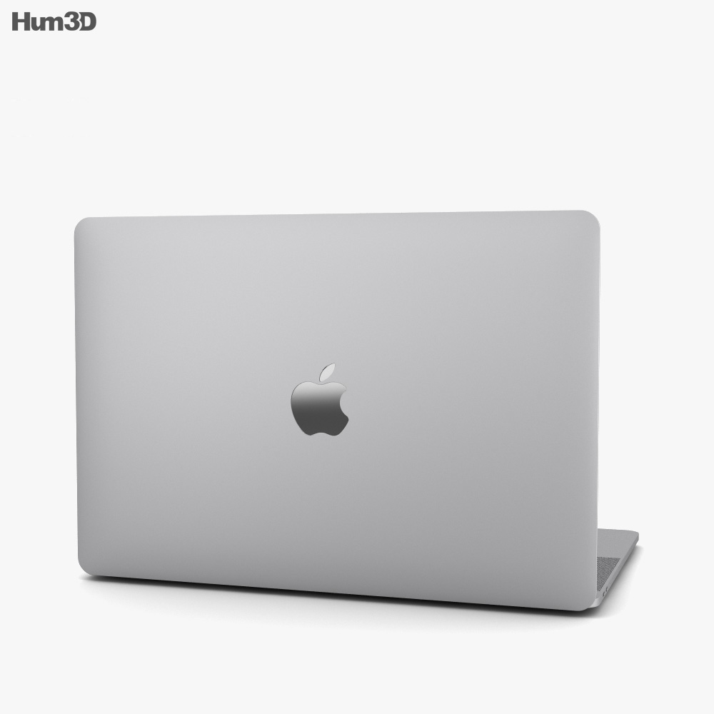 Apple MacBook Pro 15 inch (2018) Silver 3D-Modell