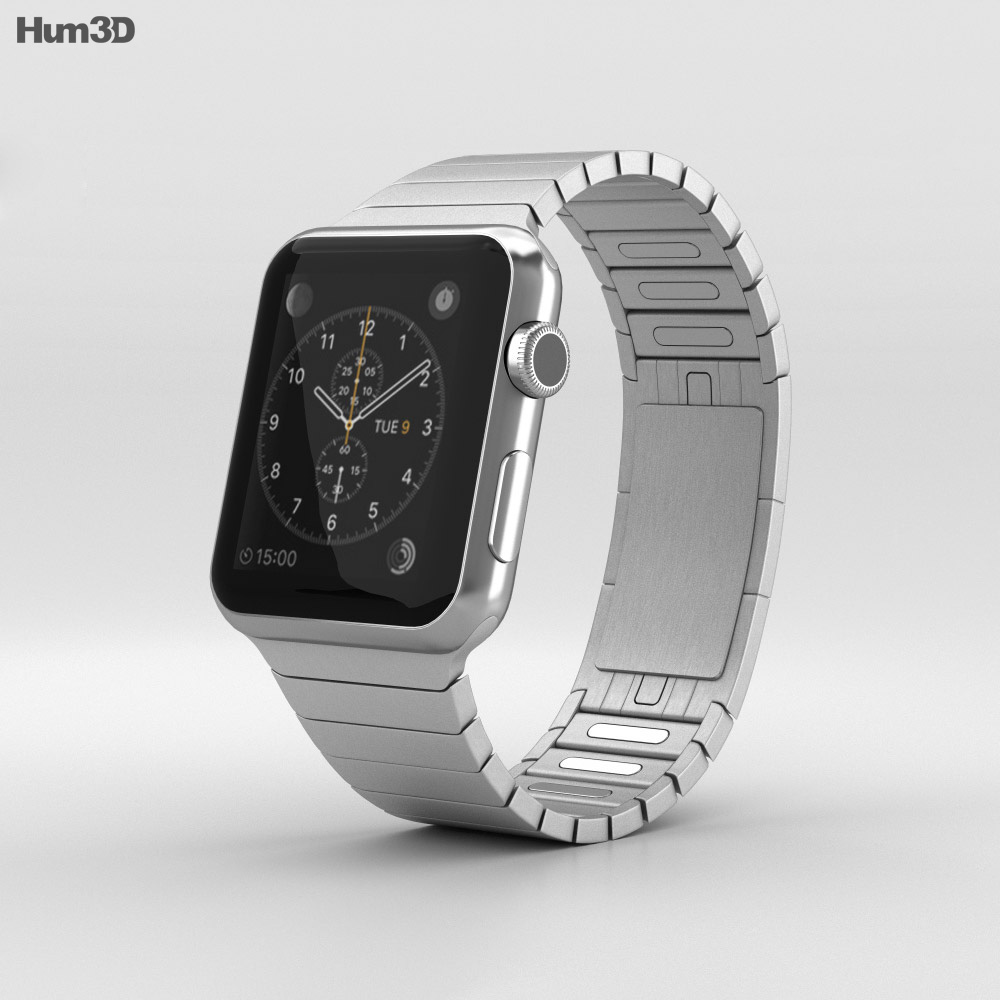 Apple Watch 42mm Stainless Steel Case Link Bracelet 3D模型