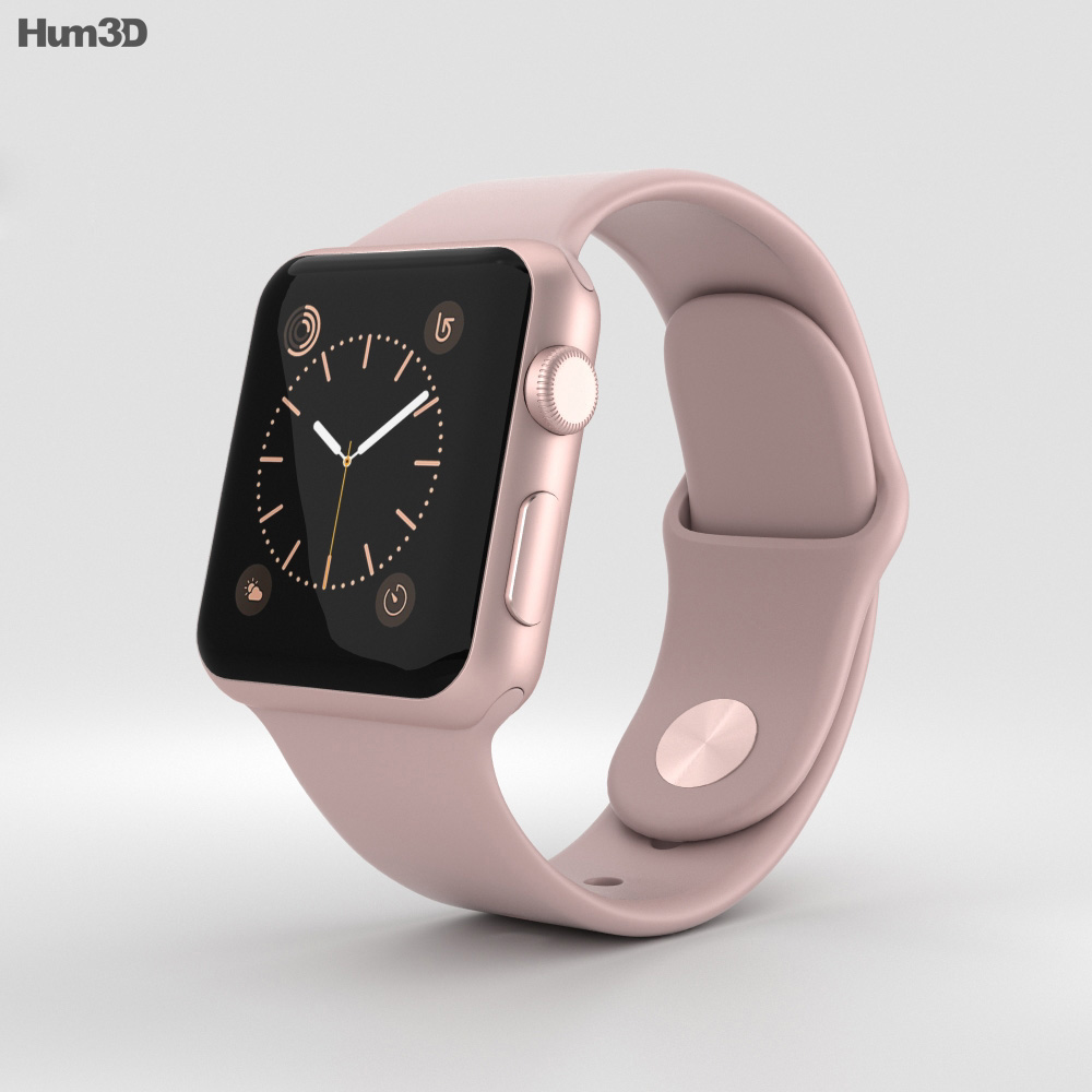 gold apple watch pink band