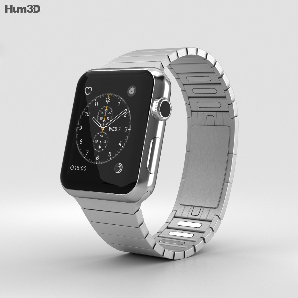 intermitente desinfectar Transporte Apple Watch Series 2 42mm Stainless Steel Case Link Bracelet Modelo 3D -  Electrónica on Hum3D