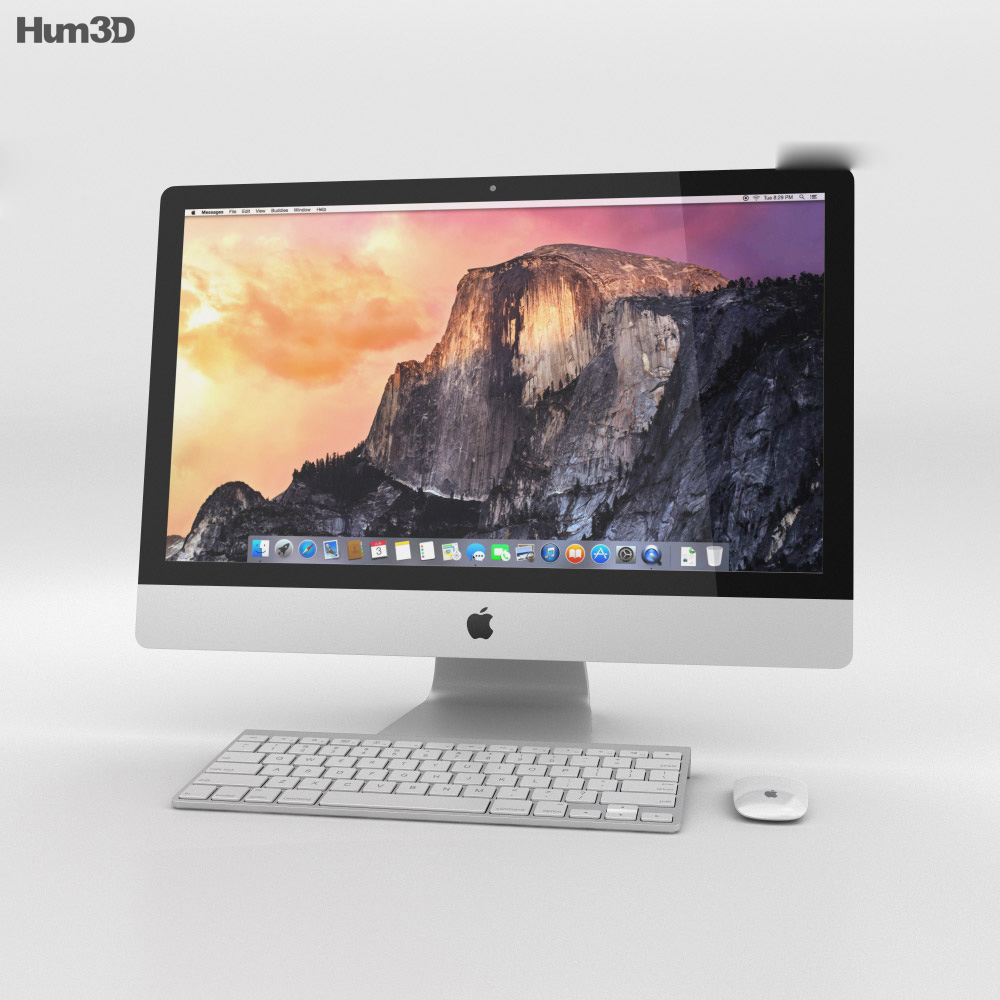 Apple iMac 27-inch 2014 3D model - Electronics on Hum3D