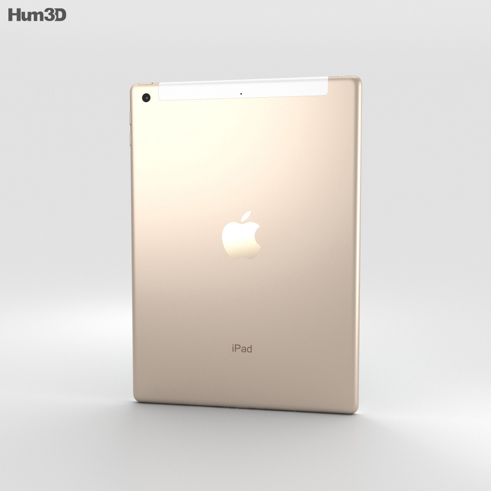 Apple iPad 9.7-inch Cellular Gold Modelo 3D