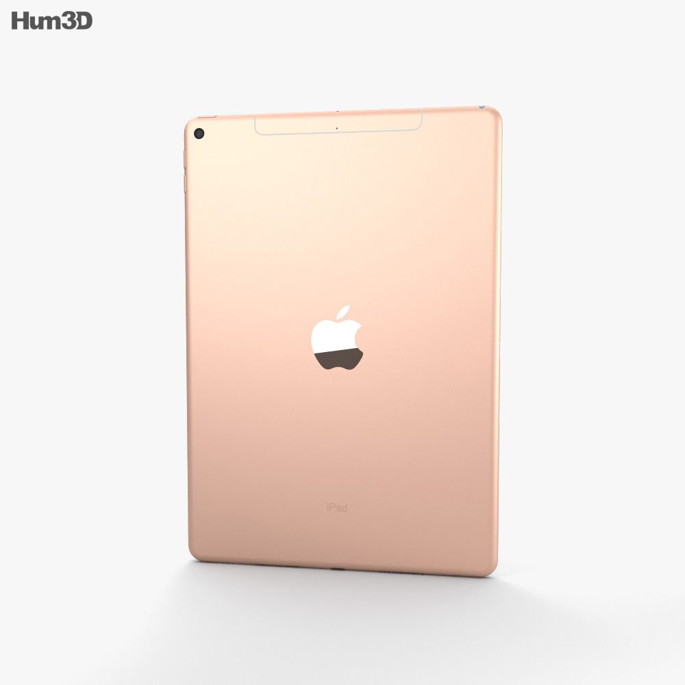 Apple iPad Air (2019) Cellular Gold 3d model