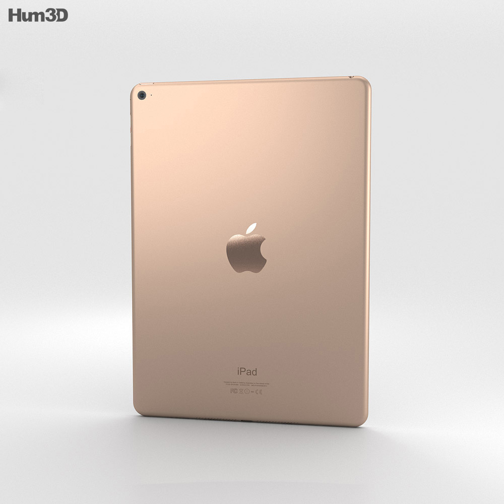 Apple iPad Air 2 Gold 3d model