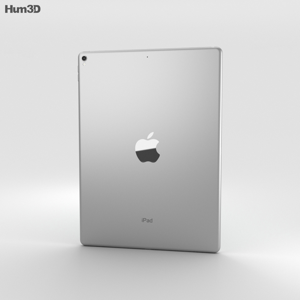 Apple iPad Pro 12.9-inch (2017) Silver 3D model - Electronics on Hum3D