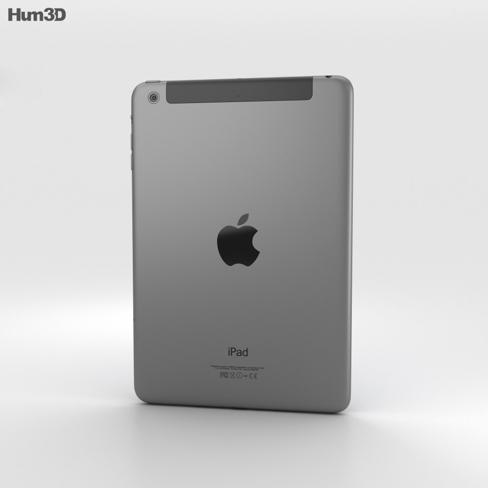 Apple iPad Mini 2 Cellular Space Grey 3D model - Electronics on Hum3D