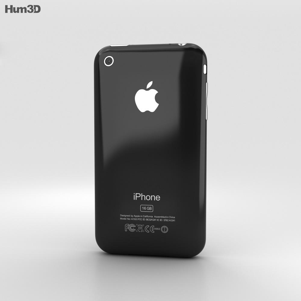 Apple iPhone 3GS Black 3d model