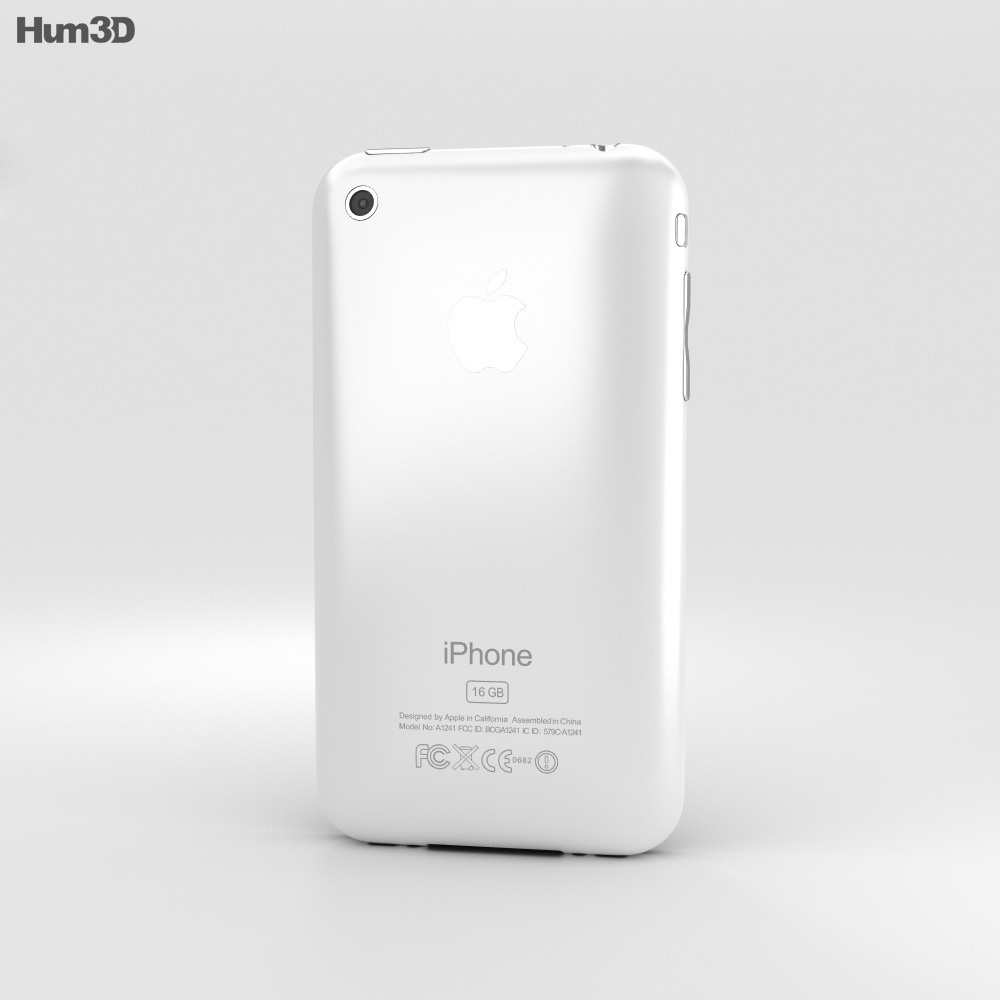 Apple iPhone 3G White 3d model