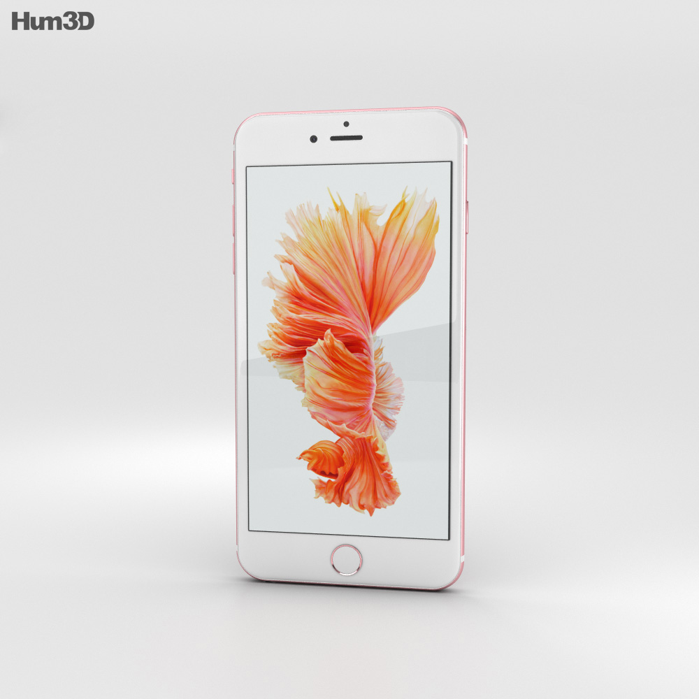 Apple iPhone 6s Plus Rose Gold 3Dモデル
