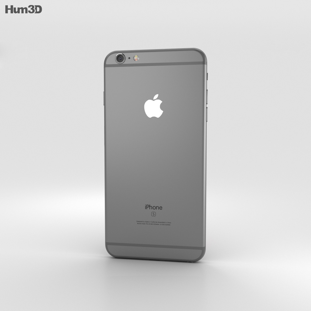 Apple iPhone 6s Plus Space Gray 3d model