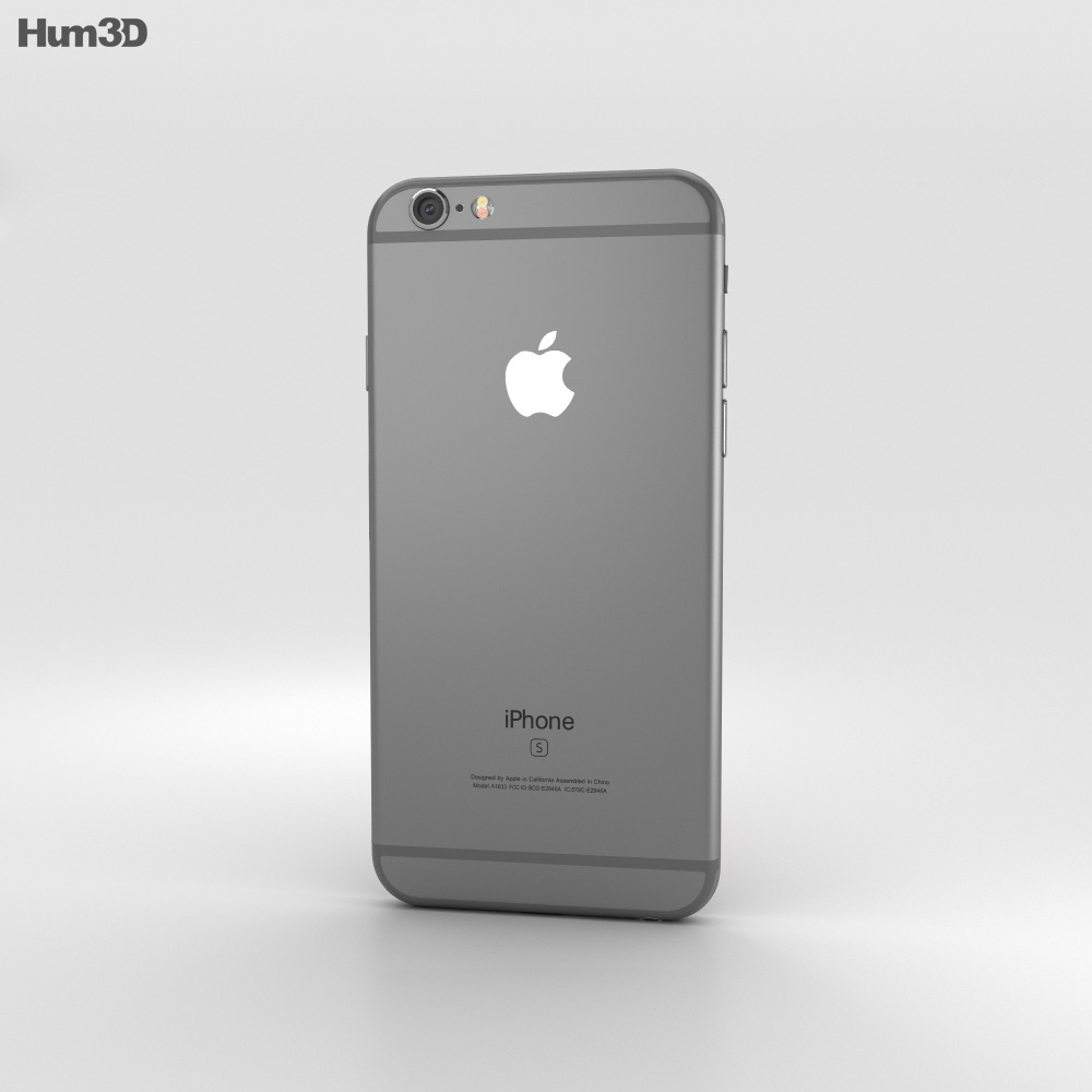 Apple iPhone 6s Space Gray Modelo 3d