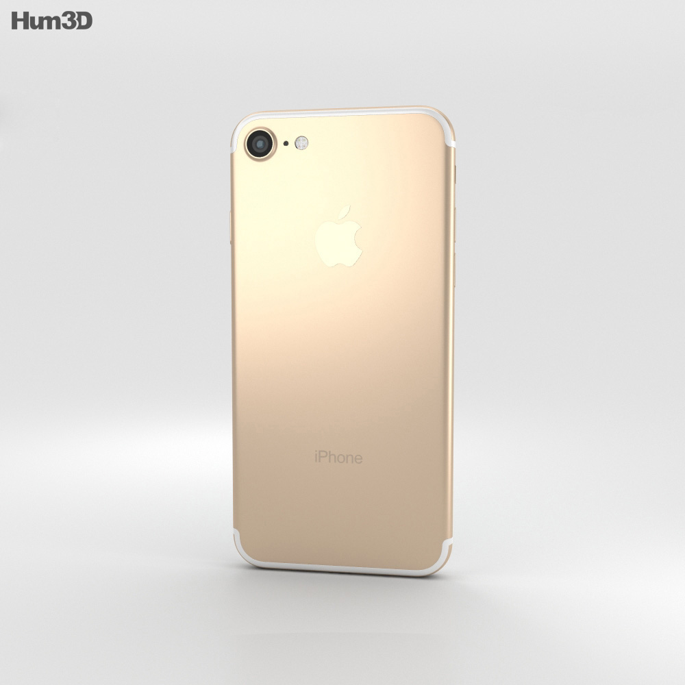 Apple iPhone 7 Gold 3d model