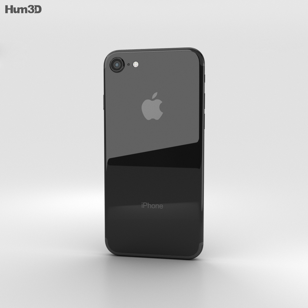 Download Apple iPhone 7 Jet Black 3D model - Electronics on Hum3D