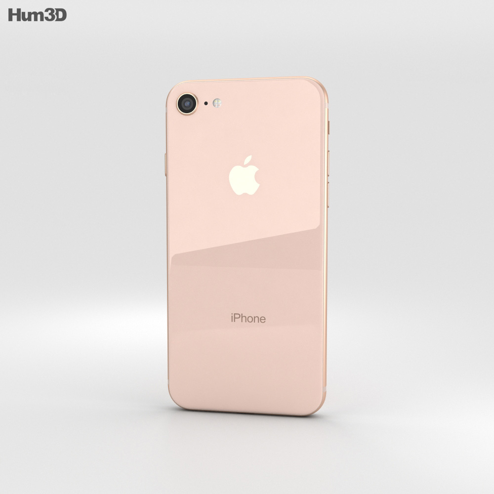 Apple Iphone 8 Gold 3dモデル 電子機器 On Hum3d