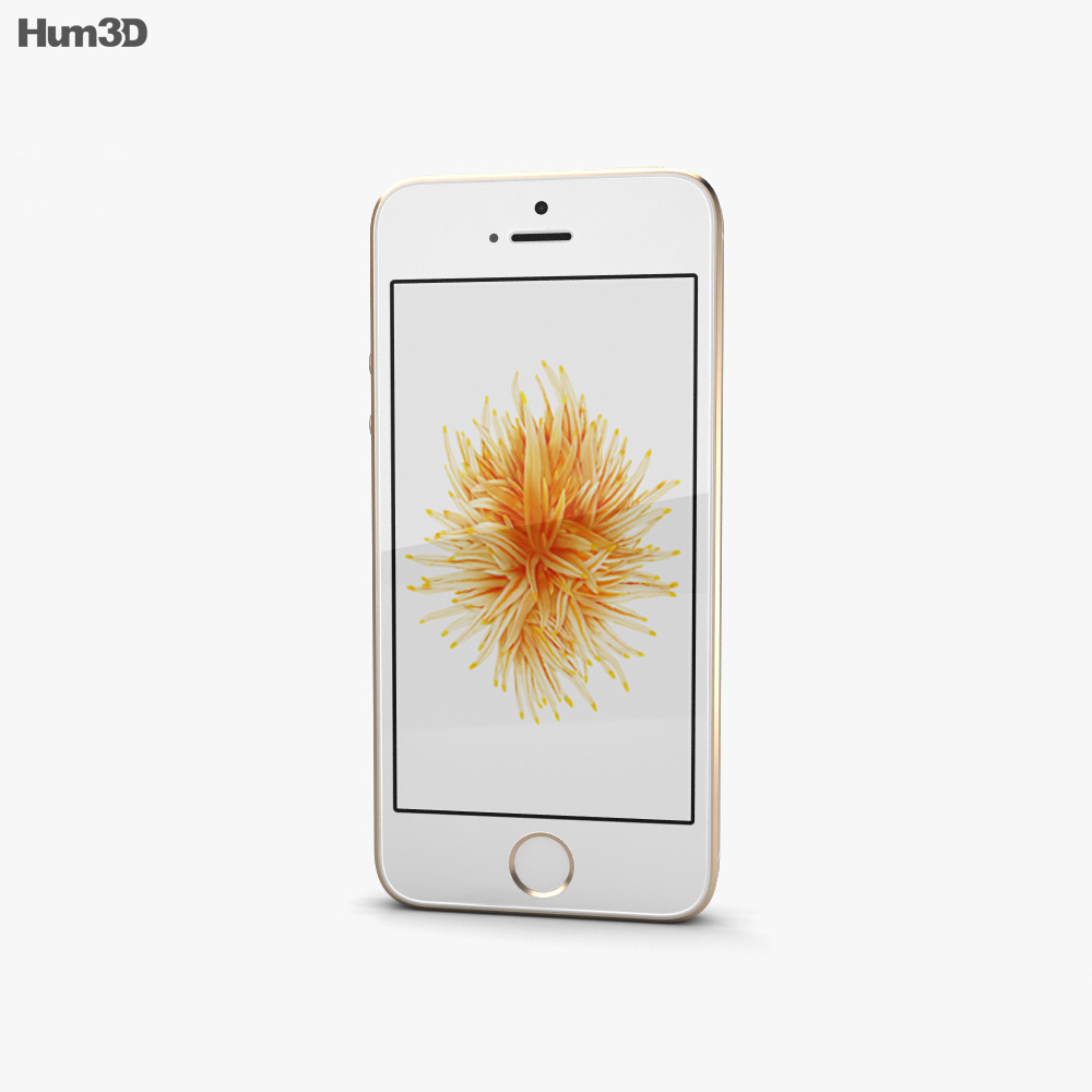 Apple iPhone SE 2 Gold 3d model