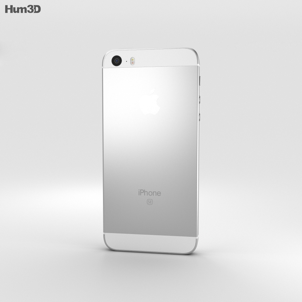 Apple iPhone SE Silver Modelo 3D