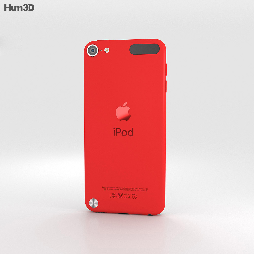 Apple Ipod Touch Red 3d Model Electronics On Hum3d