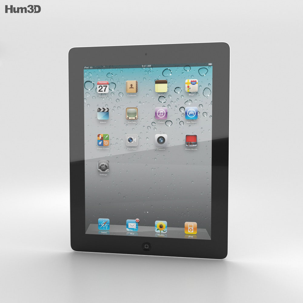 Apple iPad 2 WiFi 3d model