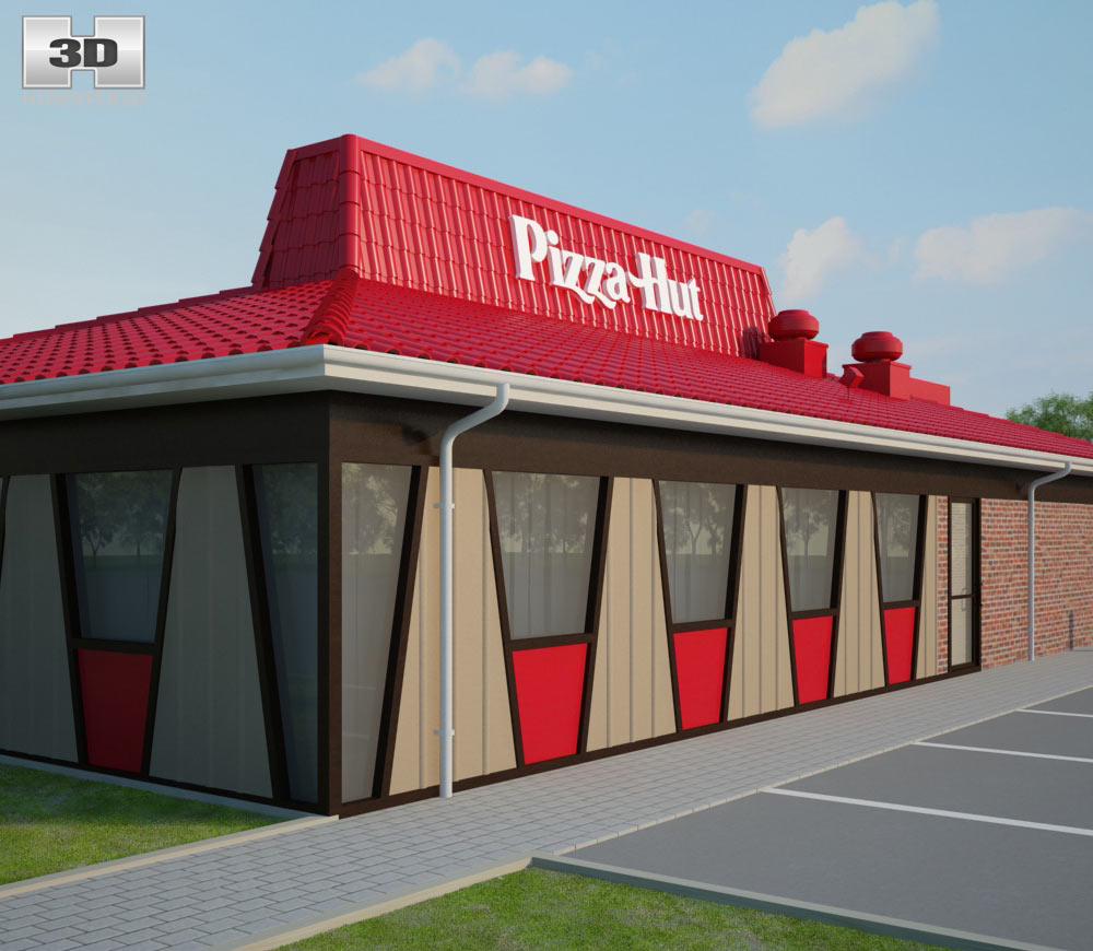 Pizza Hut Restaurant 02 3D model Architecture on Hum3D