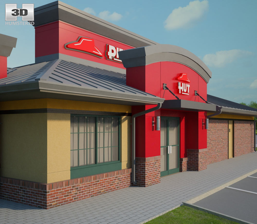 Pizza Hut Restaurant 03 3D model Architecture on Hum3D