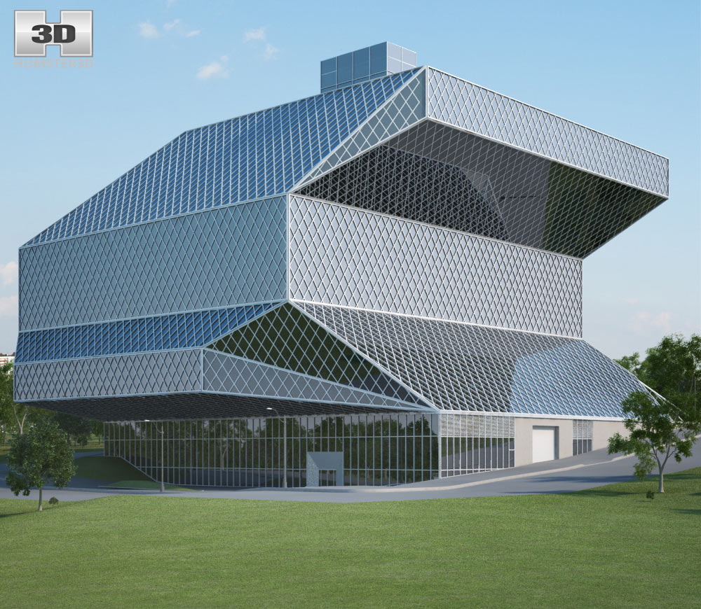 Seattle Central Library 3D model Architecture on Hum3D