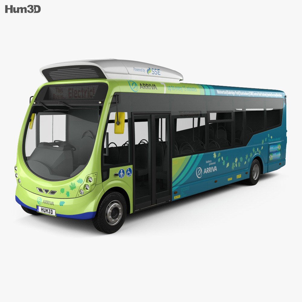 Arriva Milton Keynes Electric Bus 2014 3Dモデル
