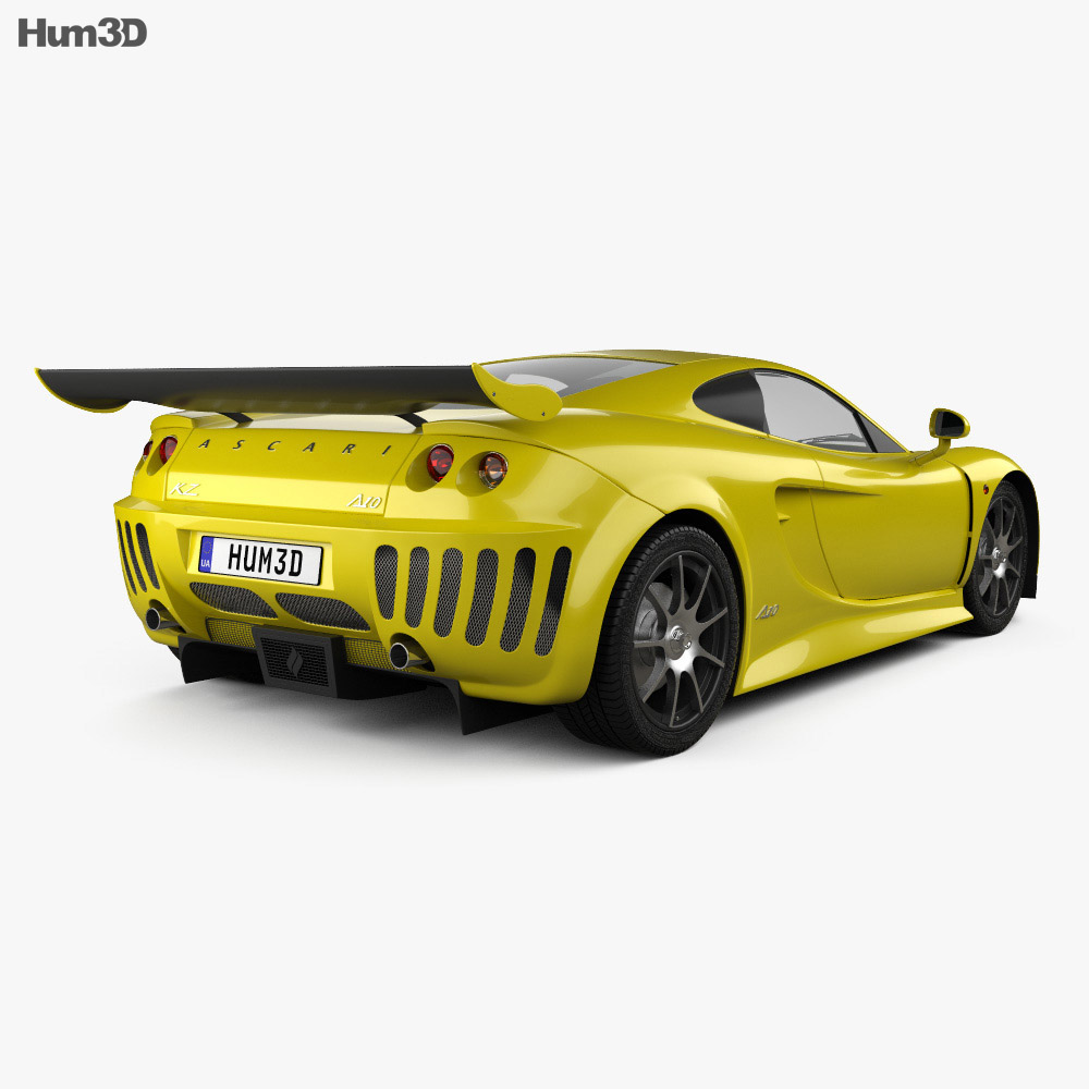 Ascari A10 2014 3D модель back view