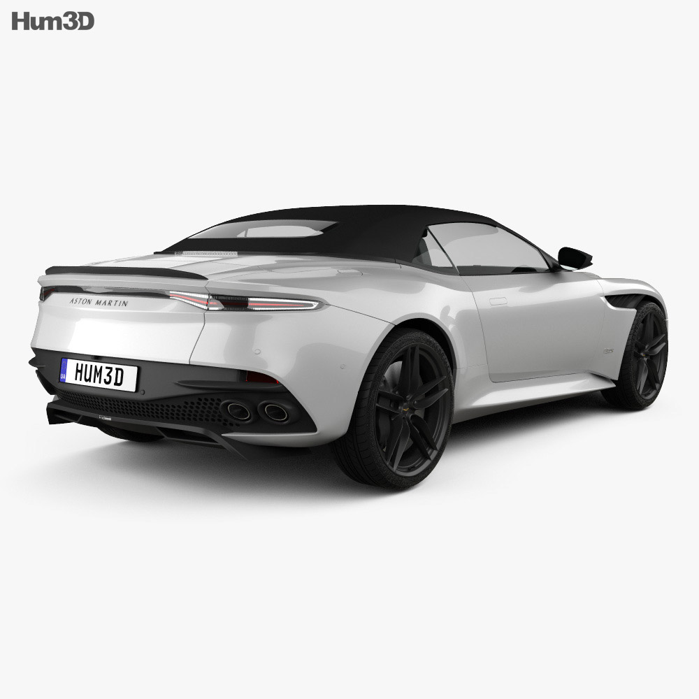 Aston Martin DBS Superleggera Volante 2022 3D модель back view