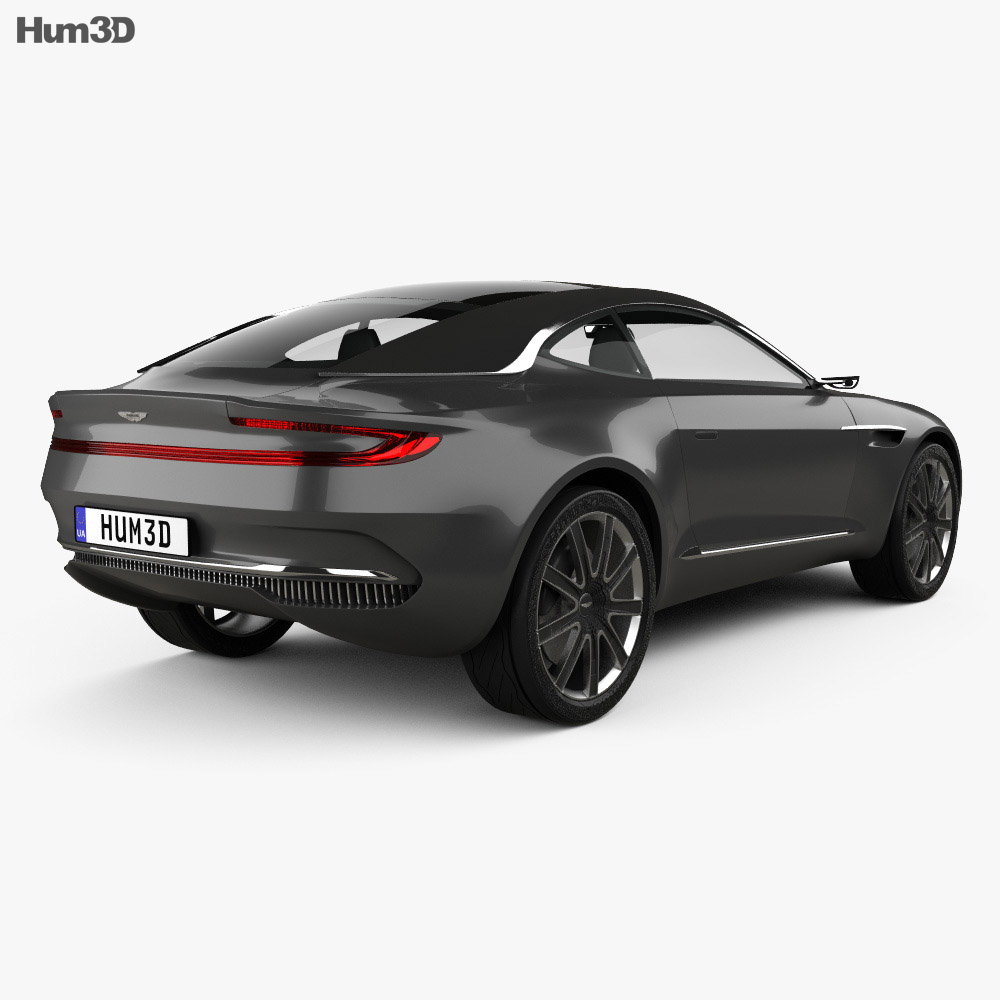Aston Martin DBX 概念 2015 3Dモデル 後ろ姿