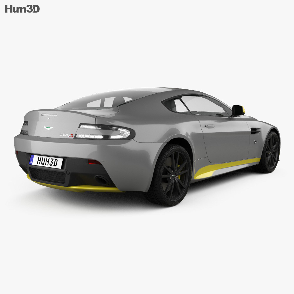 Aston Martin V12 Vantage S Sport-Plus 2020 3d model back view