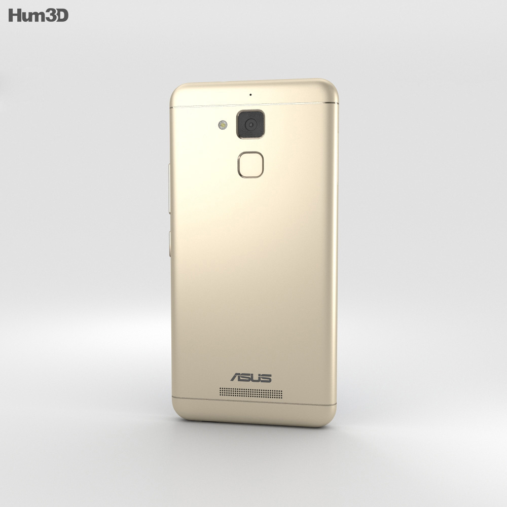 Asus Zenfone 3 Max Sand Gold 3D model - Electronics on Hum3D