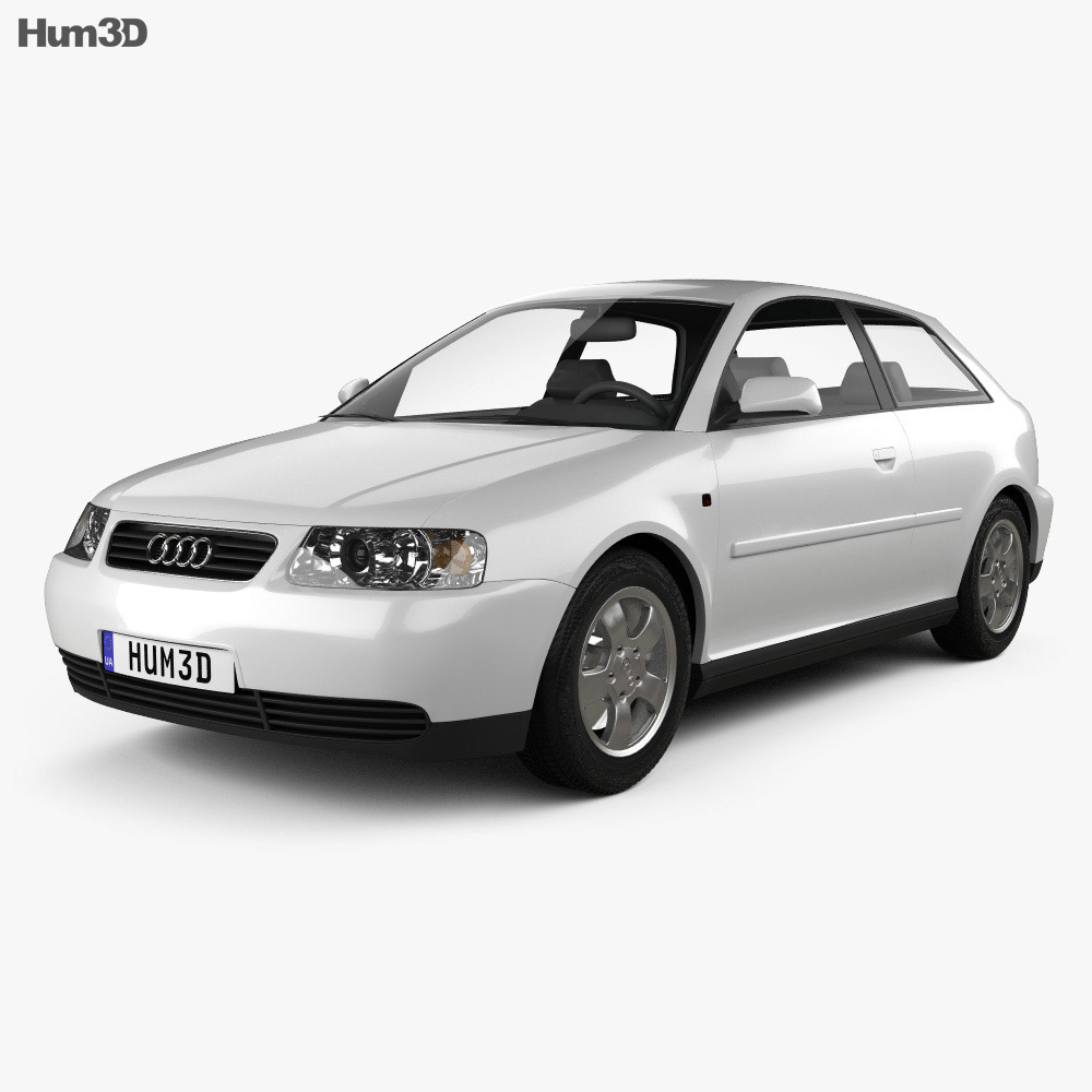 Audi A3 (8L) 3-door 2003 3D model - Vehicles on Hum3D