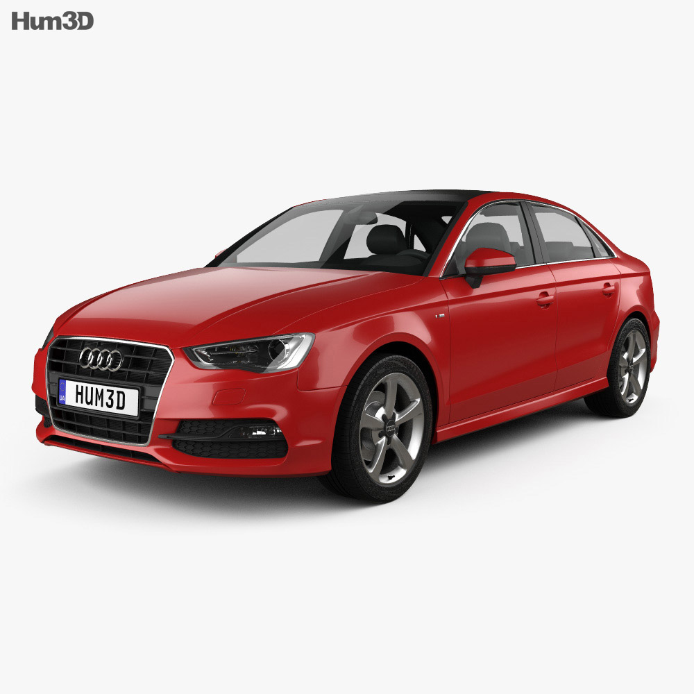 Audi A3 S line 轿车 2013 3D模型