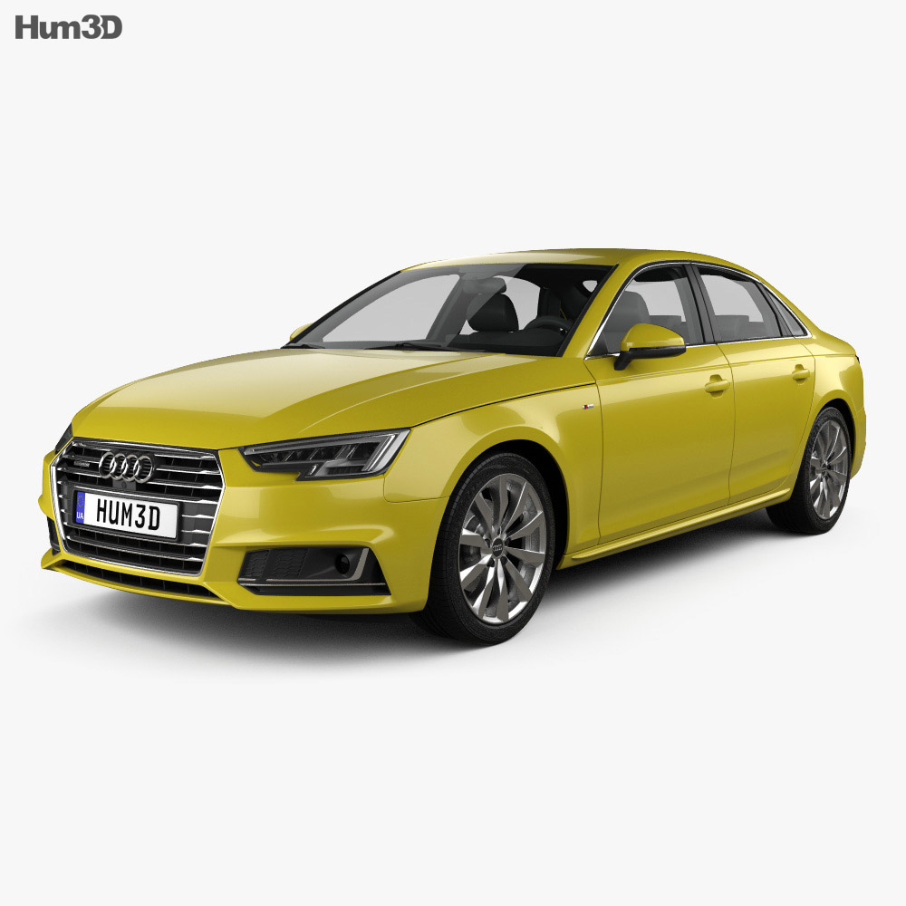 Audi A4 S-Line 2019 3D模型
