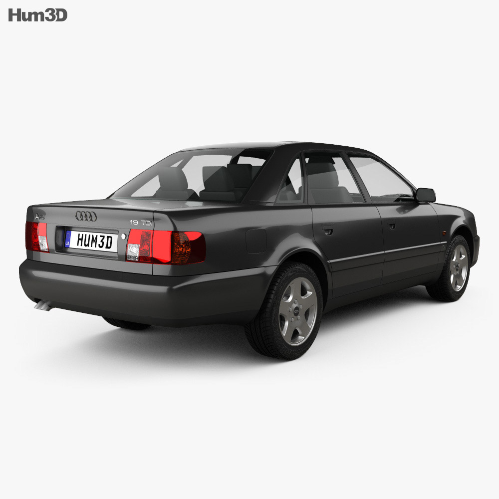 Audi A6 (C4) sedan 1997 3d model back view