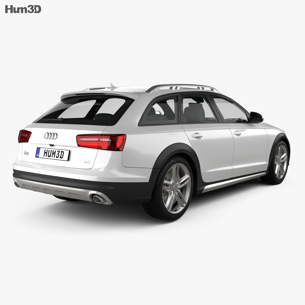 Audi A6 (C7) allroad quattro 2015 3d model back view