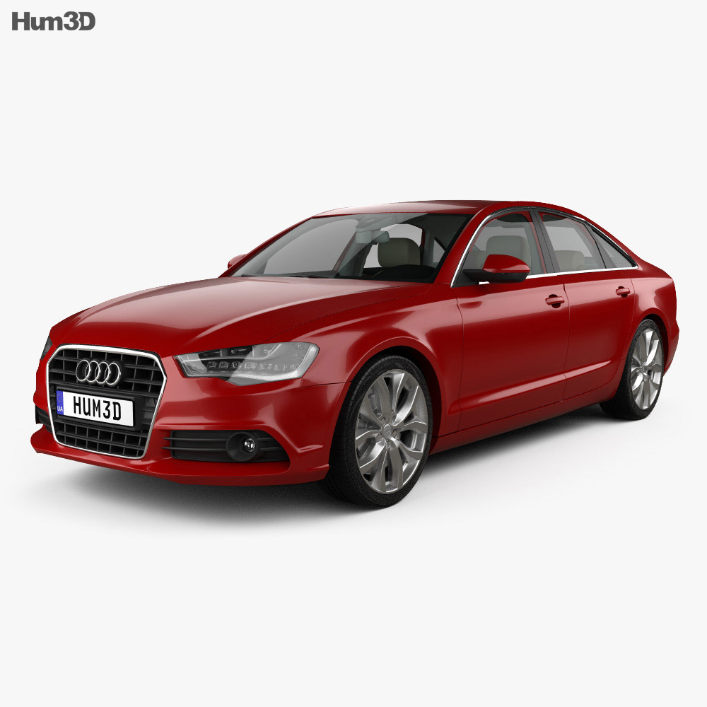 model sedan 3d car free on interior  3D HQ model (C7) 2012 A6 Audi  Vehicles with