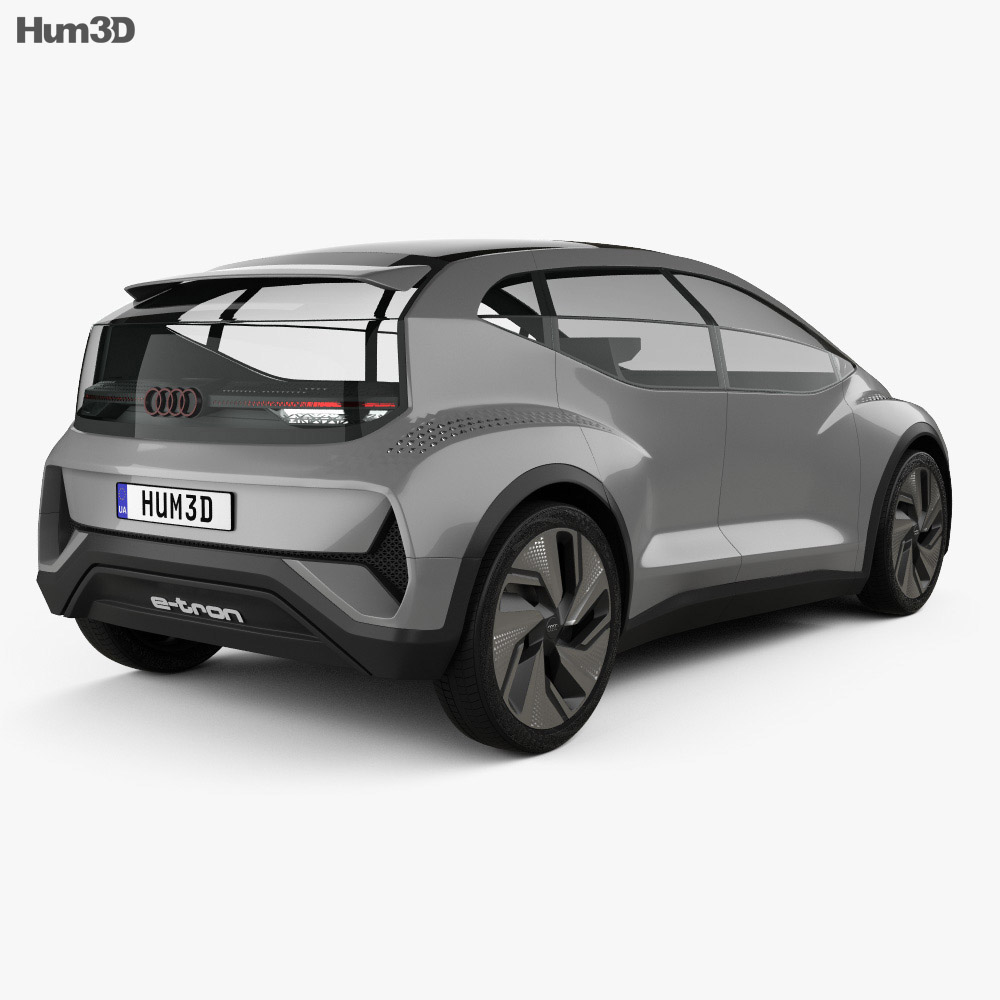 Audi AI:ME 2021 3D模型 后视图
