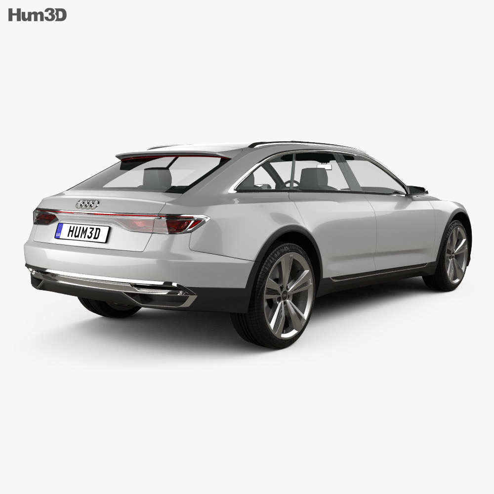 Audi Prologue Allroad 2015 3D模型 后视图