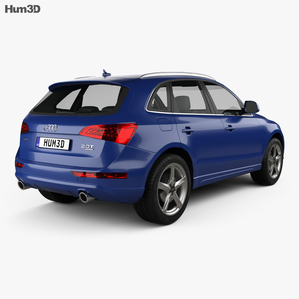 Audi Q5 2012 3d model back view