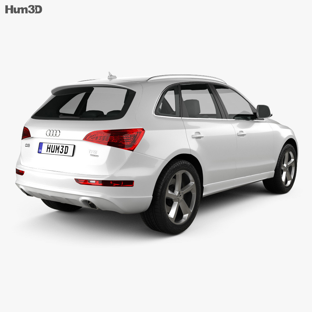 Audi Q5 2016 3Dモデル 後ろ姿