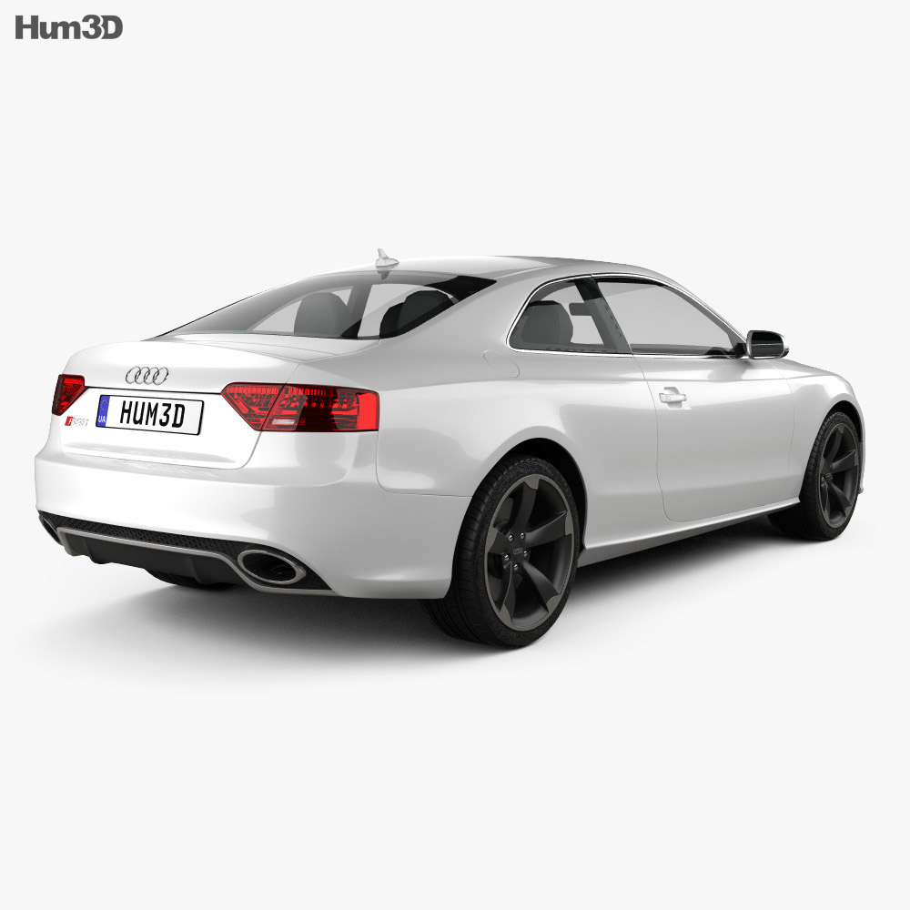 Audi RS5 coupe 2014 3d model back view