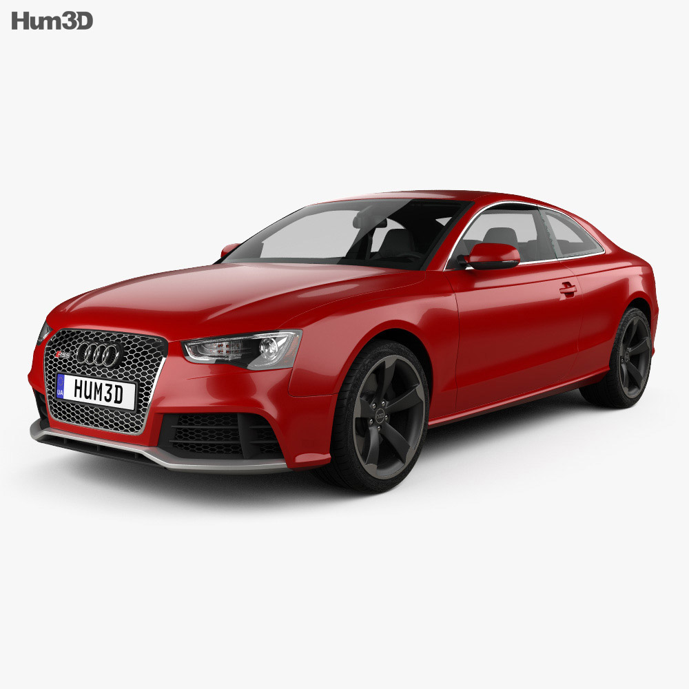 Audi RS5 coupe with HQ interior 2014 3d model