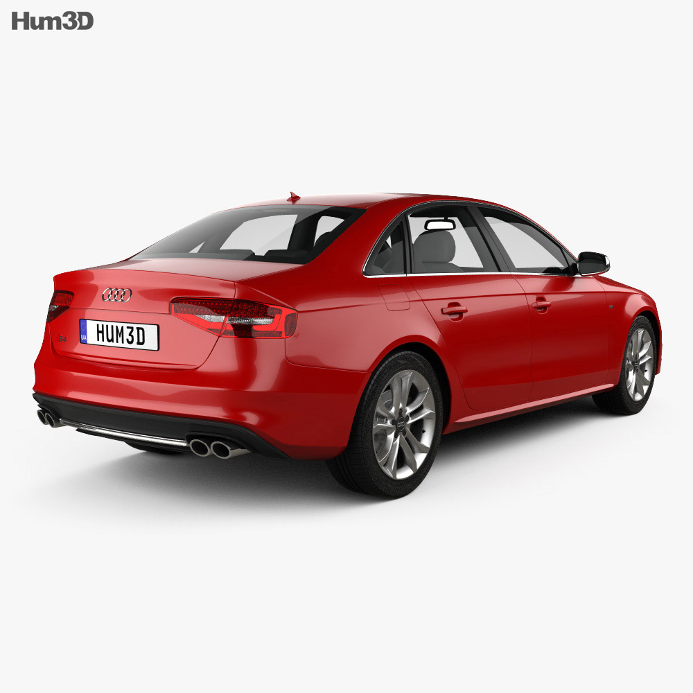 Audi S4 2016 3d model back view