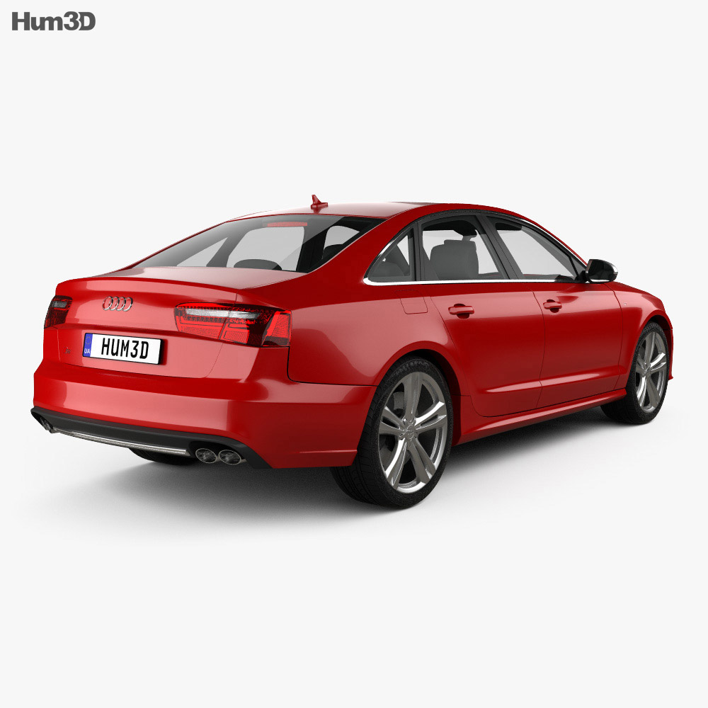 Audi S6 (C7) saloon 2015 3d model back view