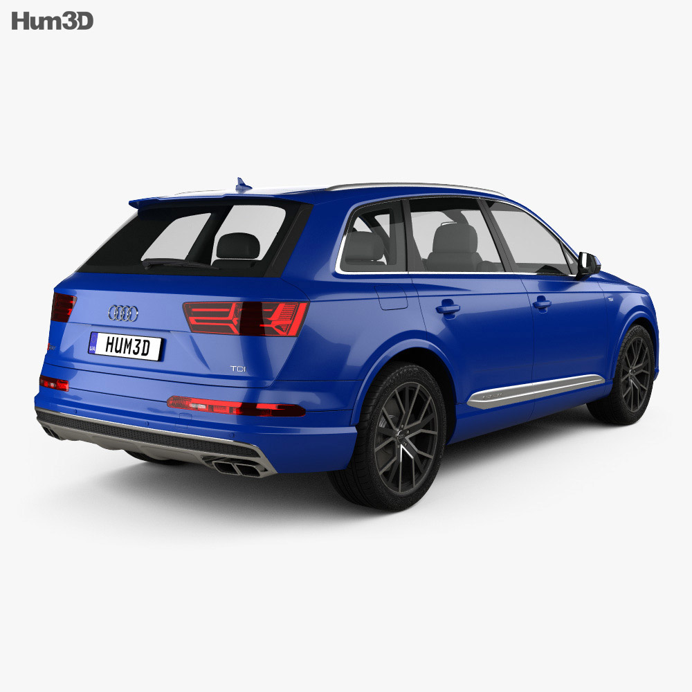 Audi SQ7 2019 3d model back view