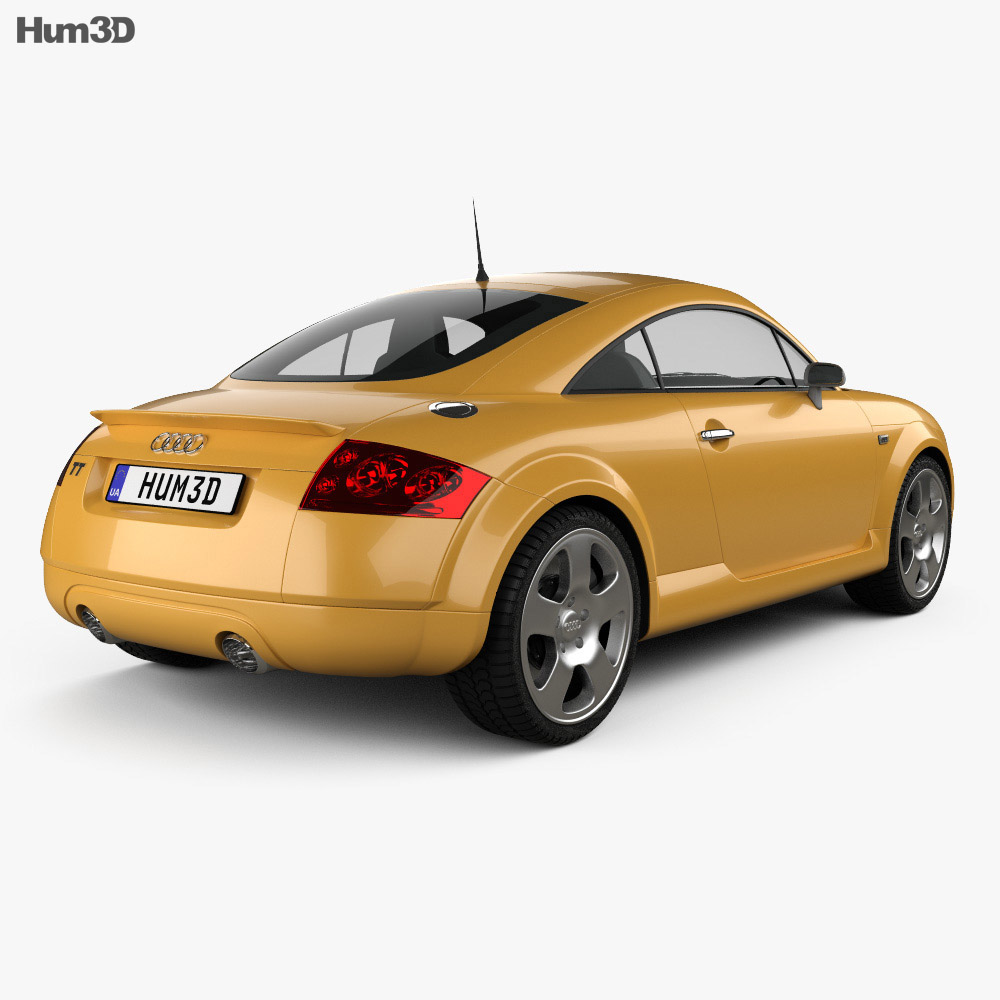Audi TT Coupe (8N) 2006 3D模型 后视图